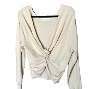 Design Lab reversible cream sweater